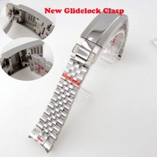 20mm Width 316L Stainless steel Watch Jubilee Strap With Glider Lock Clasp