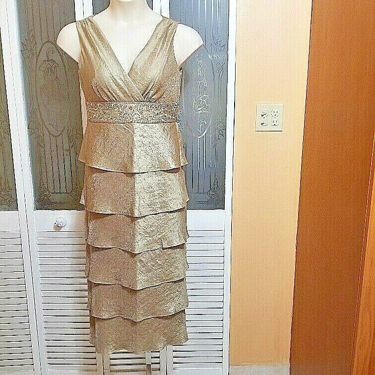 r&m richards champagne dress R&M Richards 7385 Long Mother Of The Bride Dress