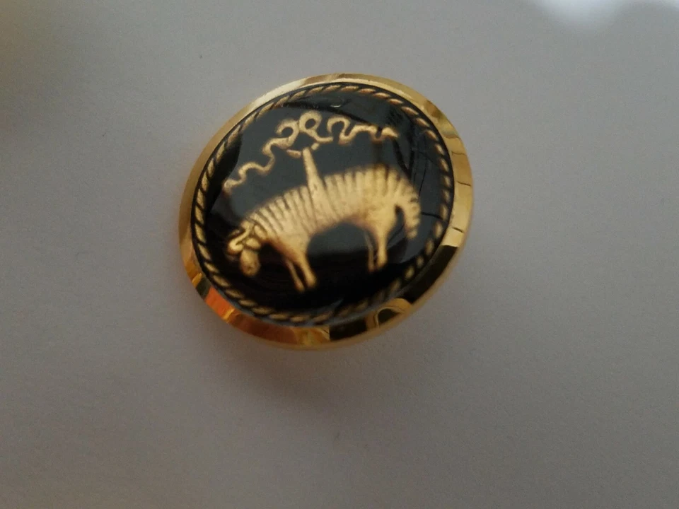 Brooks Brothers 1818 brand new set of 11 Replacement Glazed Brass Metal Buttons  - Image 2 of 4