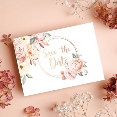 Save the Date Einladungskarten Set Hochzeit Geburtstag Kommunion Taufe Feier