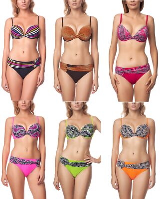 Antie Damen Bikini-Set Stretch Polyamid EU Premium Balconette Bikini Bademode