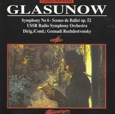 Various Artists, Glazunov: Symphony 6 in C Minor Op, audioCD