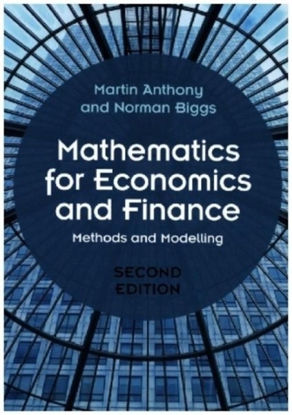 Martin Anthony / Mathematics For Economics And Finance9781108459433-image