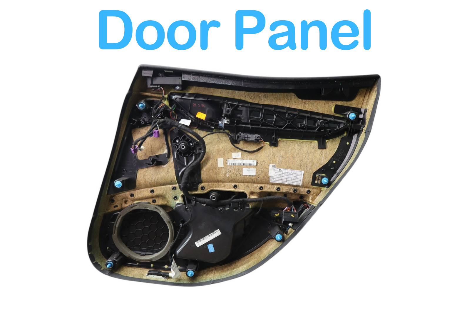 14-17 Maserati Ghibli Rear Left Side Interior Door Panel Assembly Black OEM