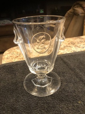 c 1880 Antique Classic Medallion Richards & Hartley Glass Co Clear Spooner Spill