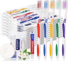 "25 or 10 PCS Disposable Toothbrush with Toothpaste Bulk, Travel Toothpaste, Bul