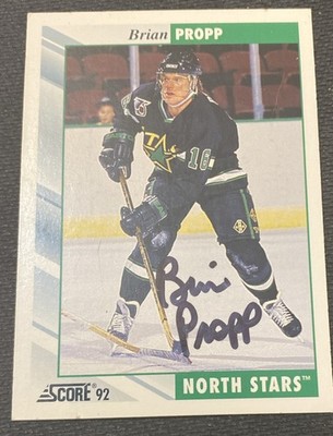 1992 Score -Vintage Hockey Card Autograph Brian Propp