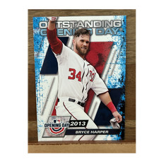 Topps 2021 Opening Day Bryce Harper #OOD-4 Outstanding Opening Days Nationals