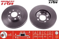 2X Bremsscheibe Trw DF4042 2 Bremsscheiben Vorderachse Vorne