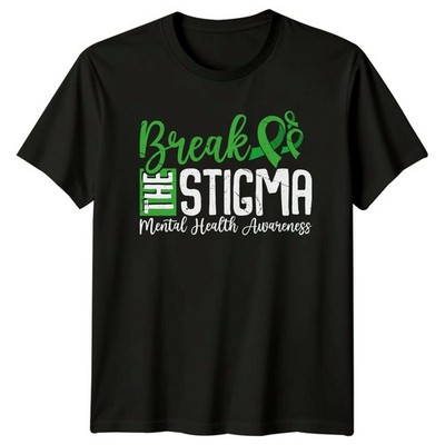 Break The Stigma psychische Gesundheit T-Shirt Bewusstsein Geschenk für Sie und Ihn