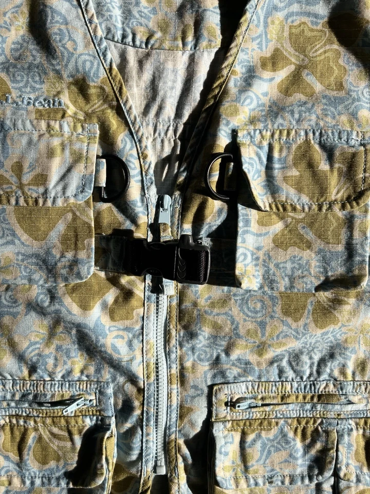 Chaleco de pesca con mosca LL Bean para niños talla 10. NUEVO SIN ETIQUETAS. Nunca usado. Floral de alta resistencia Foto 3 de 4