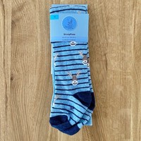 Sterntaler Strumpfhose FüR Jungen Blau Gestreift Motiv Elch/Rentier Gr. 74 - Neu
