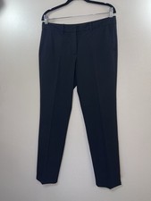 Marella Black Tailored Cigarette Trousers Viscose Blend UK 12 Petite 27in Leg 👖