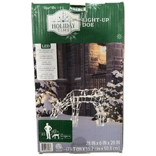 Holiday Time Light Up Doe 28" 70 LED Lights Christmas Indoors Outdoor White