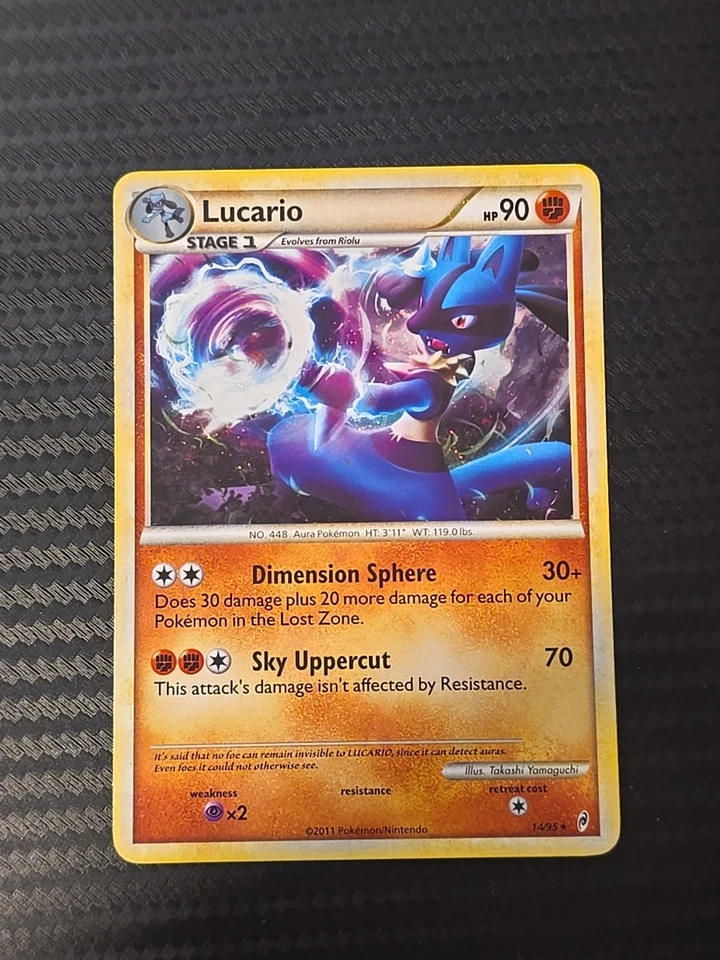 Lucario Holo #14/95 - 2011 Pokemon Call of Legends LP Read Description  - Image 2 of 4