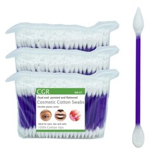 900pcs CGR Precision Cotton Swabs with Pointed and Flattened Tip Cosmetic 900
