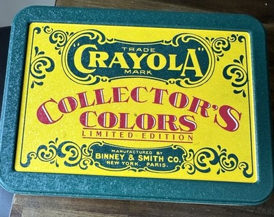 VTG 1991 Crayola Collector s Colors Tin Empty Box Binney & Smith