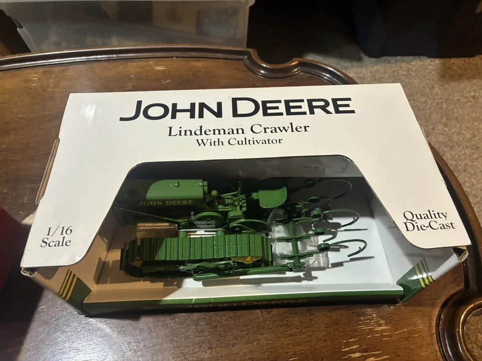 1/16 SpecCast John Deere Lindeman Crawler with Cultivator NIB - Image 2 of 4