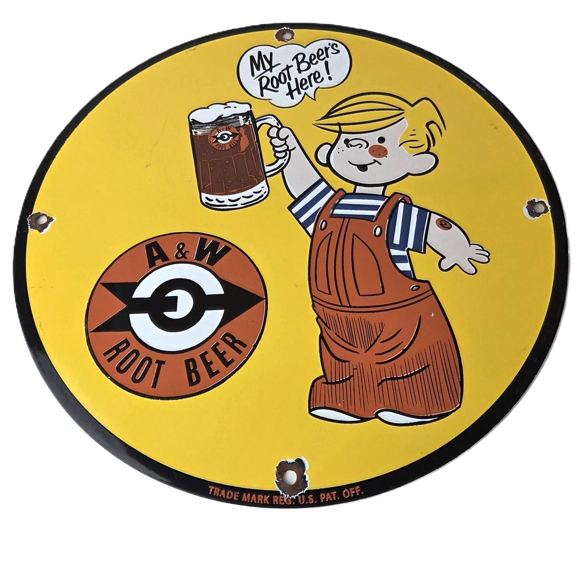 Root Beer Sign In Original Advertising Signs (1930-1969) for sale
