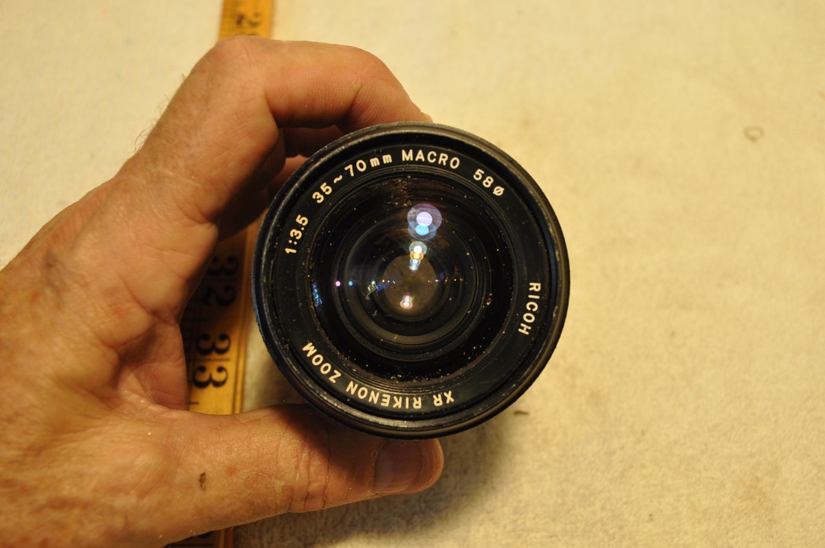 Ricoh XR RIKENON ZOOM 35–70mm f/3. Macro 58 Vintage Lens untested 