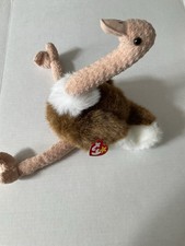 Ty The Beanie Buddies Collection Stretch Ostrich Large 1998 New