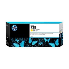 New Open Box HP 728 Yellow 300 ml Original DesignJet Ink Cartridge, F9K15A
