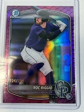 2025 Bowman Draft Chrome Roc Riggio Fuschia Reptilian Refractor /199 #BDC-19