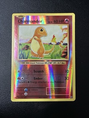 Pokémon Charmander Common Reverse Holo 9/108 Evolutions Basic 60 HP 2019