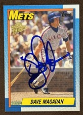 DAVE MAGADAN 2005 Topps Fan Favorite Hard Signed On Card Auto New York Mets #76