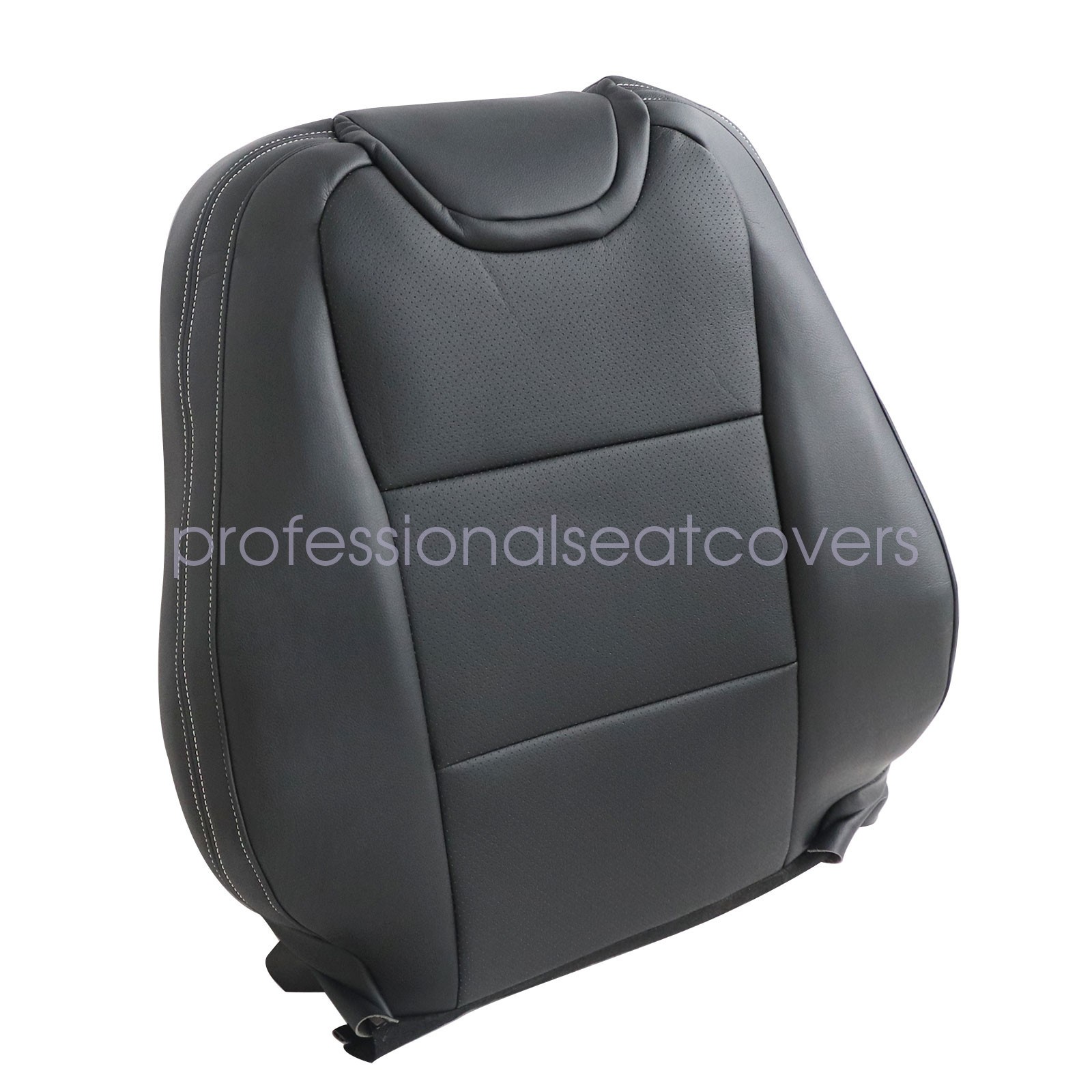 For 2010-15 Chevy Camaro Driver & Passenger Replacement Leather Seat Cover Black