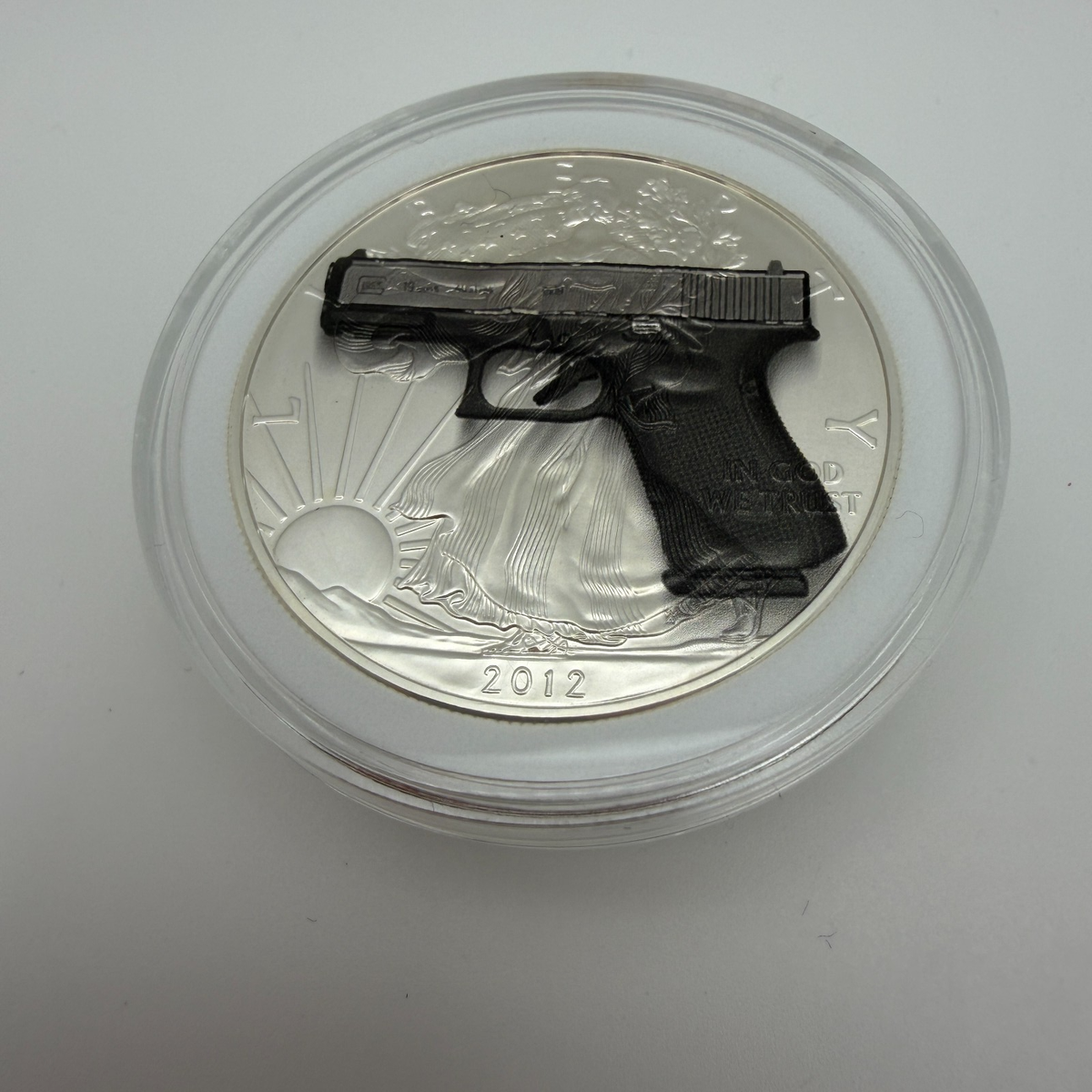 Glock American Silver Eagle Gun 1oz. Limited Edition .999 Silver