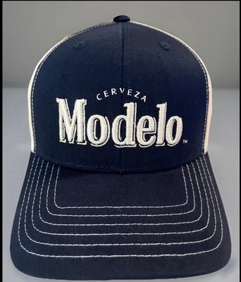 Official Modelo Especial Cerveza Snapback Hat 100% Cotton Navy White Beer Cap
