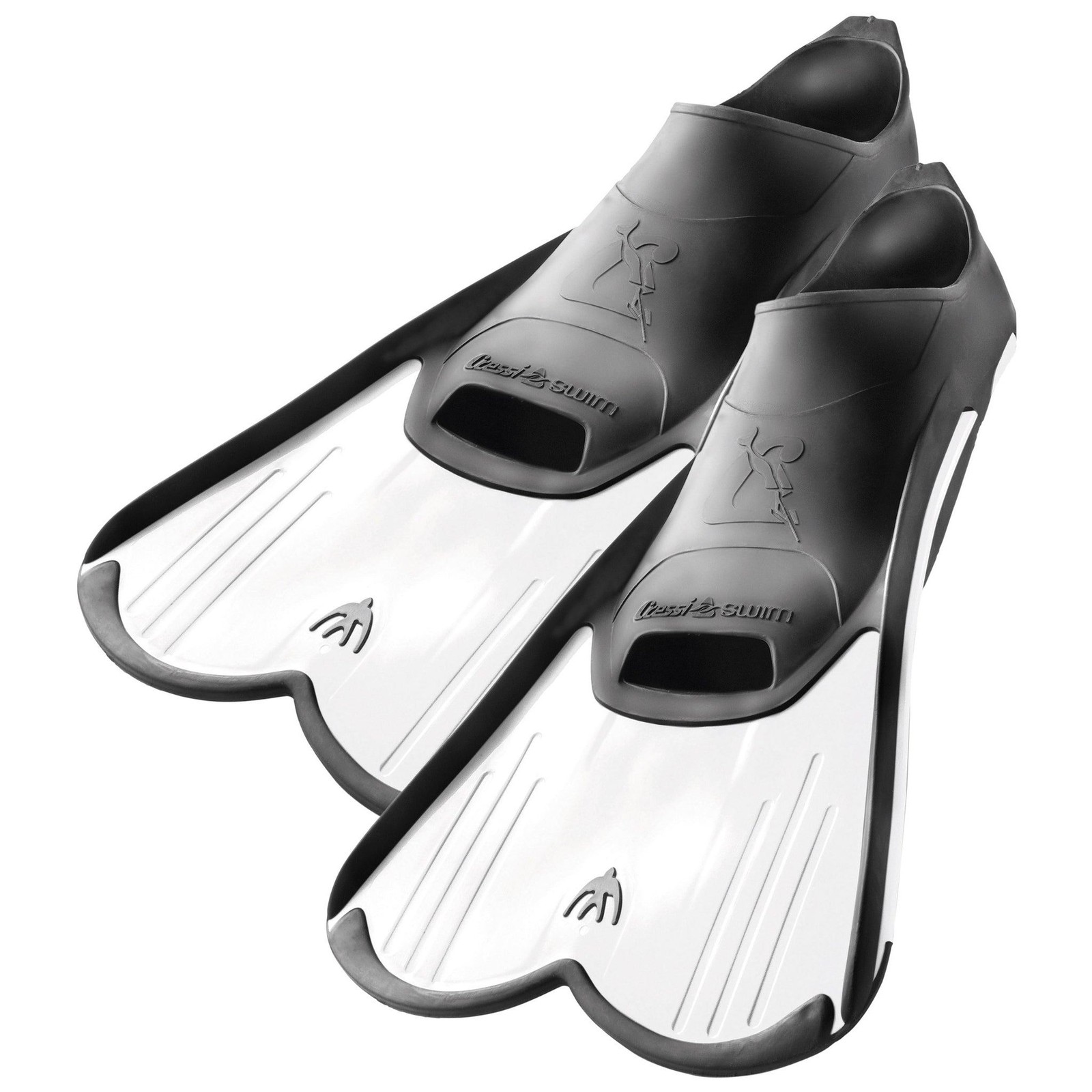 Cressi Light Swimming Training Fins - White / 39-40