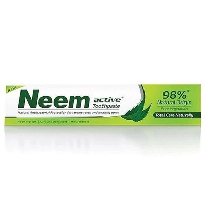 2 x Neem Active Zahnpasta - 200 gm mit natürlichem antibakteriellem Schutz