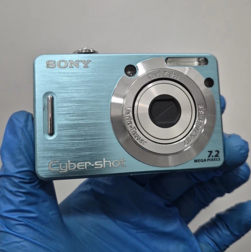 Sony Cybershot DSC-W55 7.2MP Digital Camera - Blue