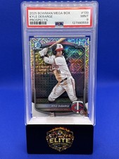 2025 Bowman #BCP-139 Kyle DeBarge Chrome Prospects Mega Refractor PSA 9