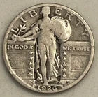 1926 S Standing Liberty Quarter - 90% Silver
