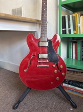 Tokai ES-120 Guitar MIJ Red Flame Maple Top