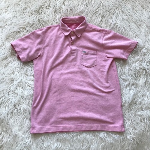 Vineyard Vines Classic Pique Polo Heather Pink
