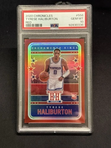 2020 Panini Chronicles - Tyrese Haliburton #556 Red /149 (RC) PSA 10