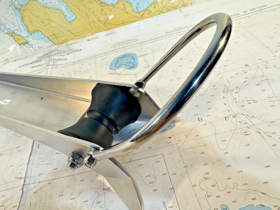 Rodillo de anclaje de arco de acero inoxidable 23-1/2" (sin marca) TOTALMENTE NUEVO Windline??? Foto 2 de 4