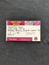 West Ham vs Ipswich Town 14th May 2005 Match Ticket - Championship Playoff Semi