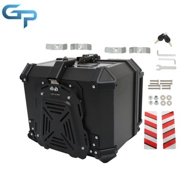 Motorcycle Trunk 45L Waterproof Rear Tour Box with Security Lock Helmet Case