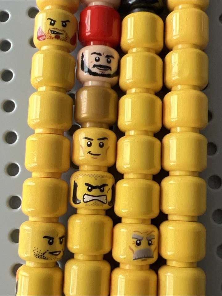 LEGO Minifigura Cabeza Lote 40 Disney Maléfica Batman Hiedra Venenosa CMF Ninjago Nexo Foto 4 de 4