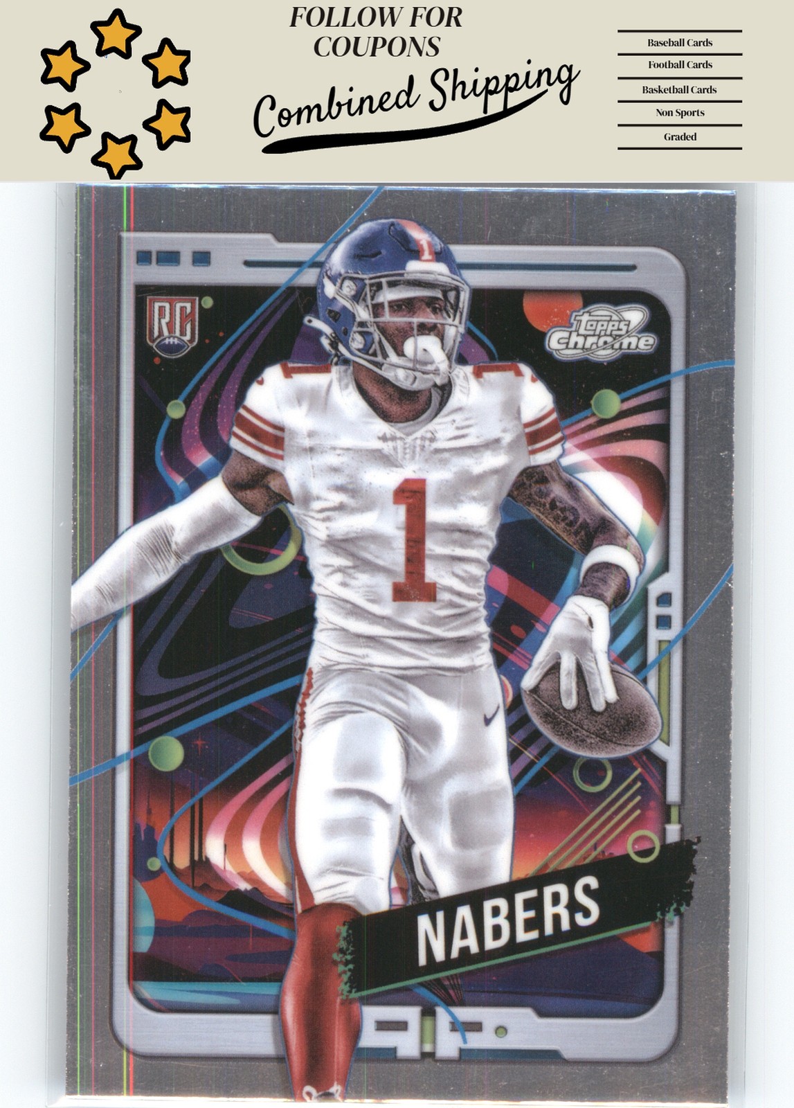 2024 Topps Chrome Cosmic #167 Malik Nabers