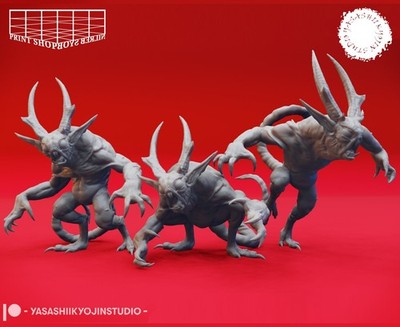 Quasit Miniatur Set Dämon Gehilfe Figur Abyss Monsfer für TTRPG's wie D&D 5e DSA