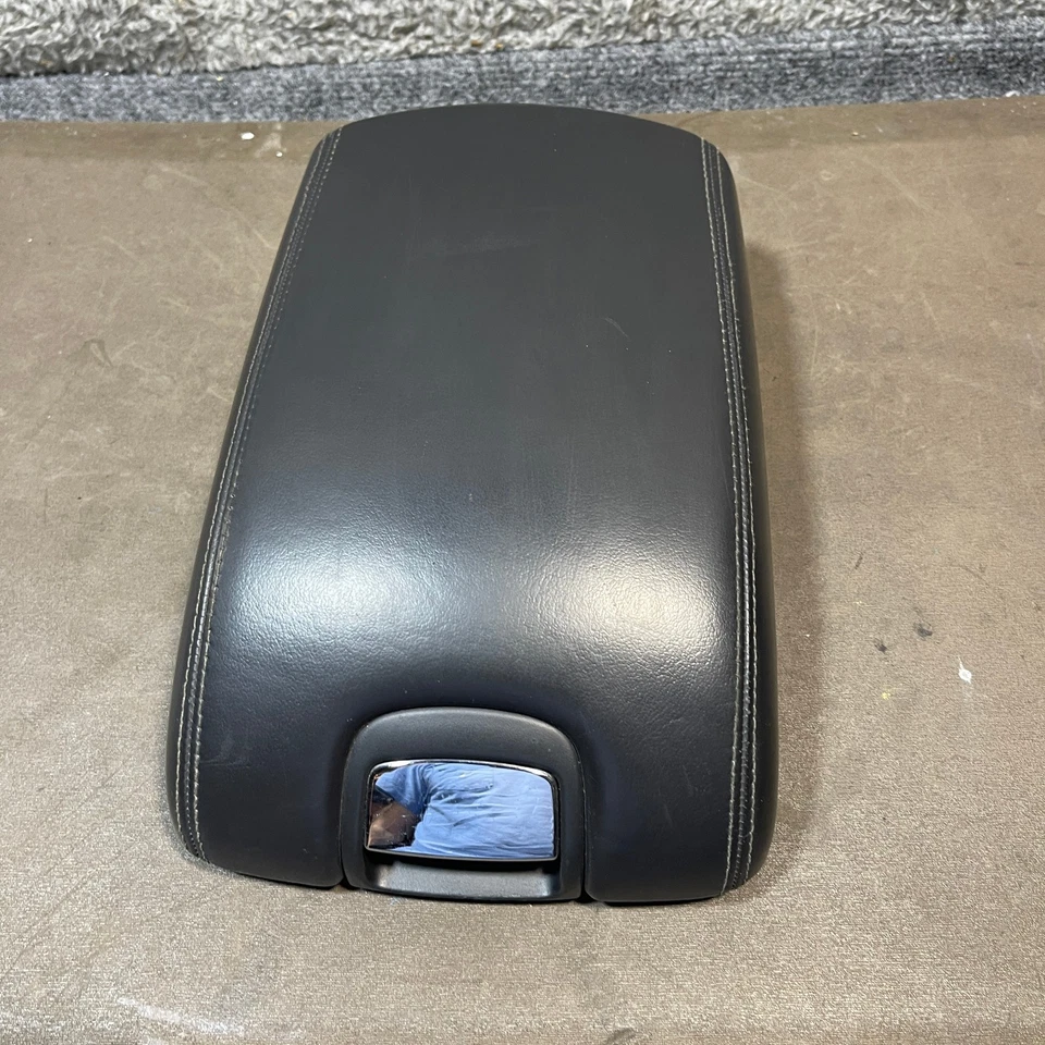 07-15 JAGUAR XK CUERO NEGRO CONSOLA CENTRAL REPOSABRAZOS TAPA SOLO OEM Foto 2 de 4