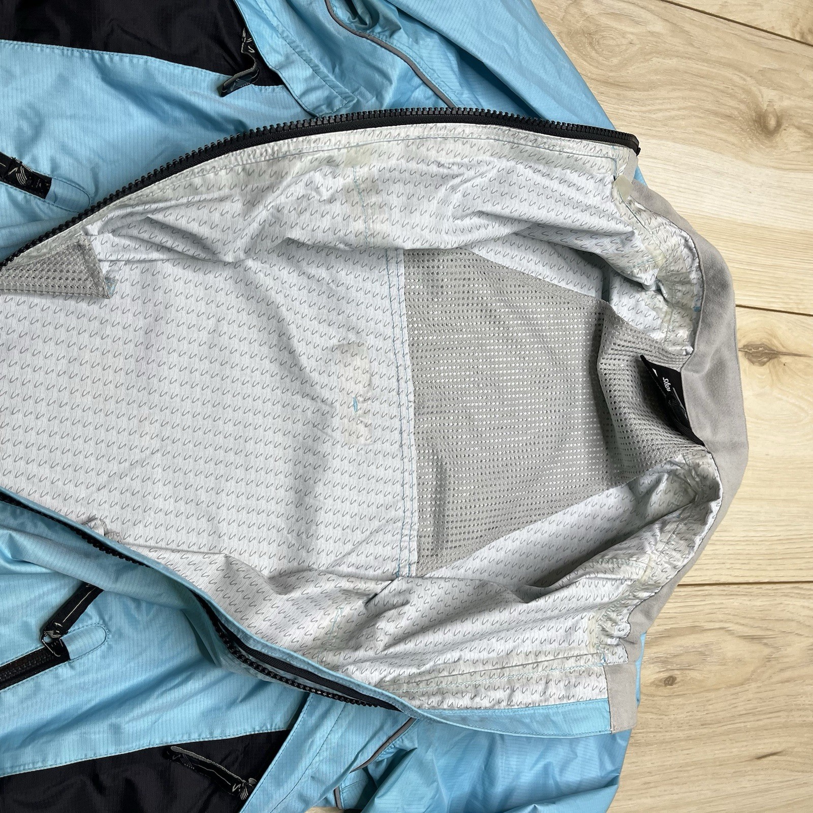 Showers Pass Waterproof Cycling Long Sleeve Full Zip Jacket Blue - Womens Medium