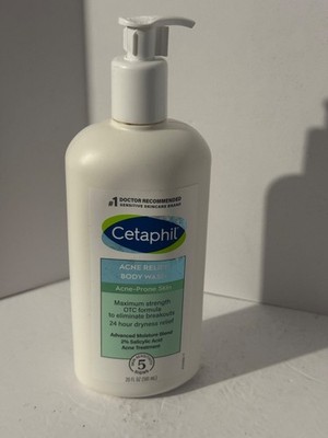 CETAPHIL ACNE RELIEF LIQUID BODY WASH ACNE - PRONE SKIN 24hr DRYNESS RELIEF 20oz