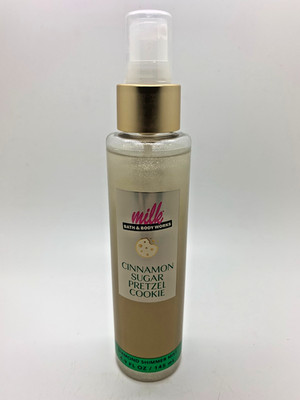 Bath & Body Works Milk Cinnamon Sugar Pretzel Cookie Diamond Shimmer Mist #A2041